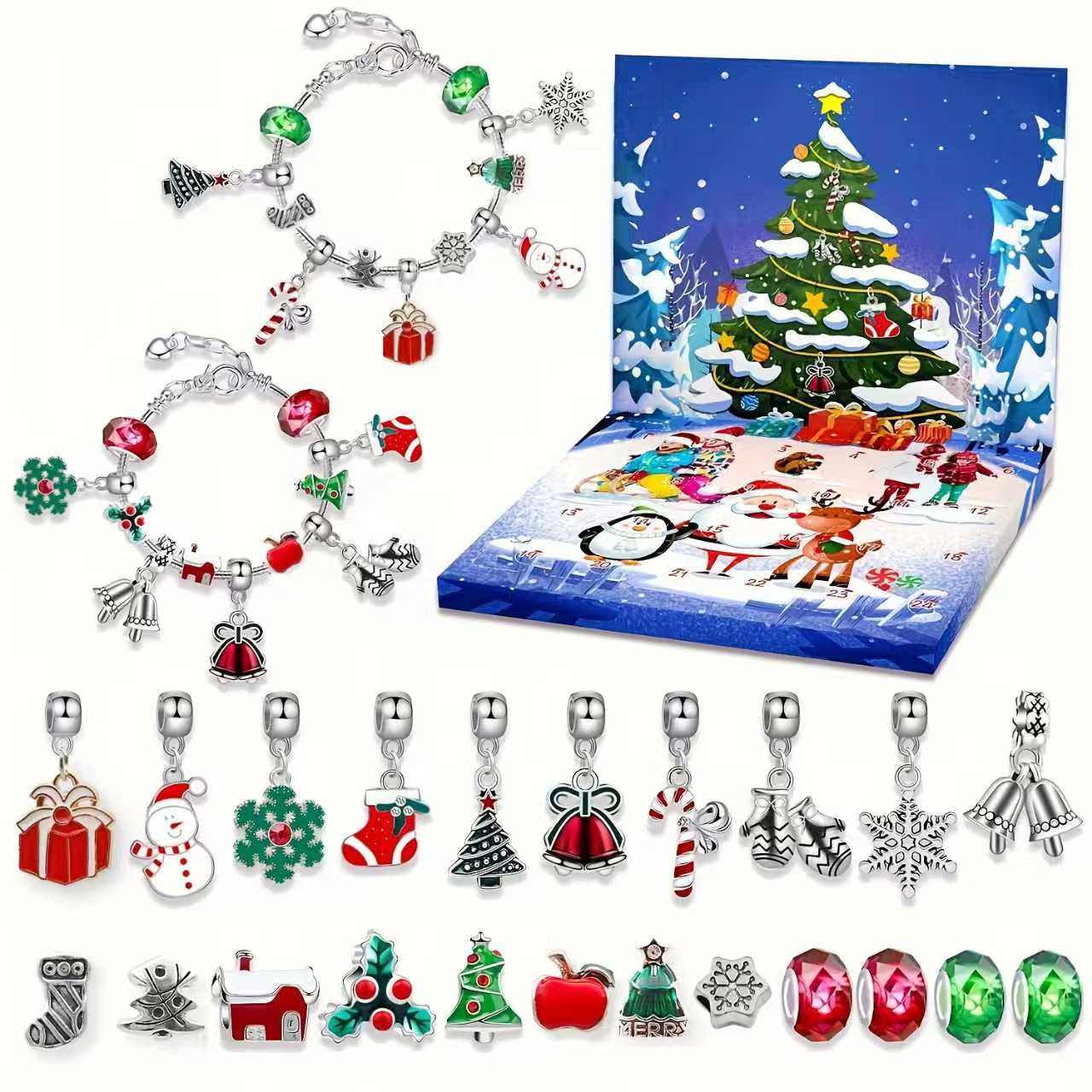 Jewelry Making At Home - Creative Christmas 24-Day Countdown Calendar Box