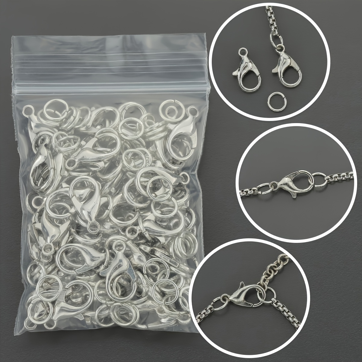 1/2/300pcs Lobster Clasps Open - огляд і ціна Jewelry Making At Home