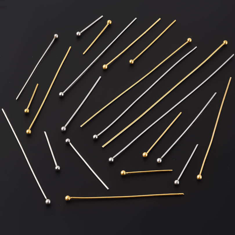 50pcs/Lot 18K Gold Plated Ball - огляд і ціна Jewelry Making Drill