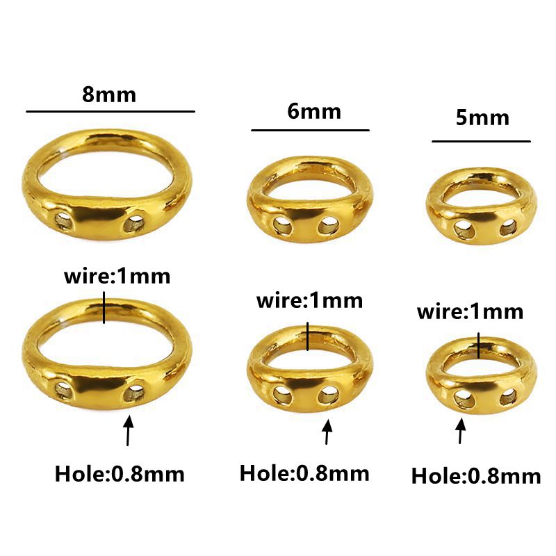 30pcs 5/6/8mm Stainless Steel  - огляд і ціна Jewelry Making At Home