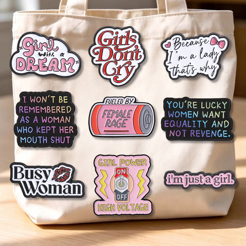Women Power Enamel Pins Femini - огляд і ціна Jewelry Making History