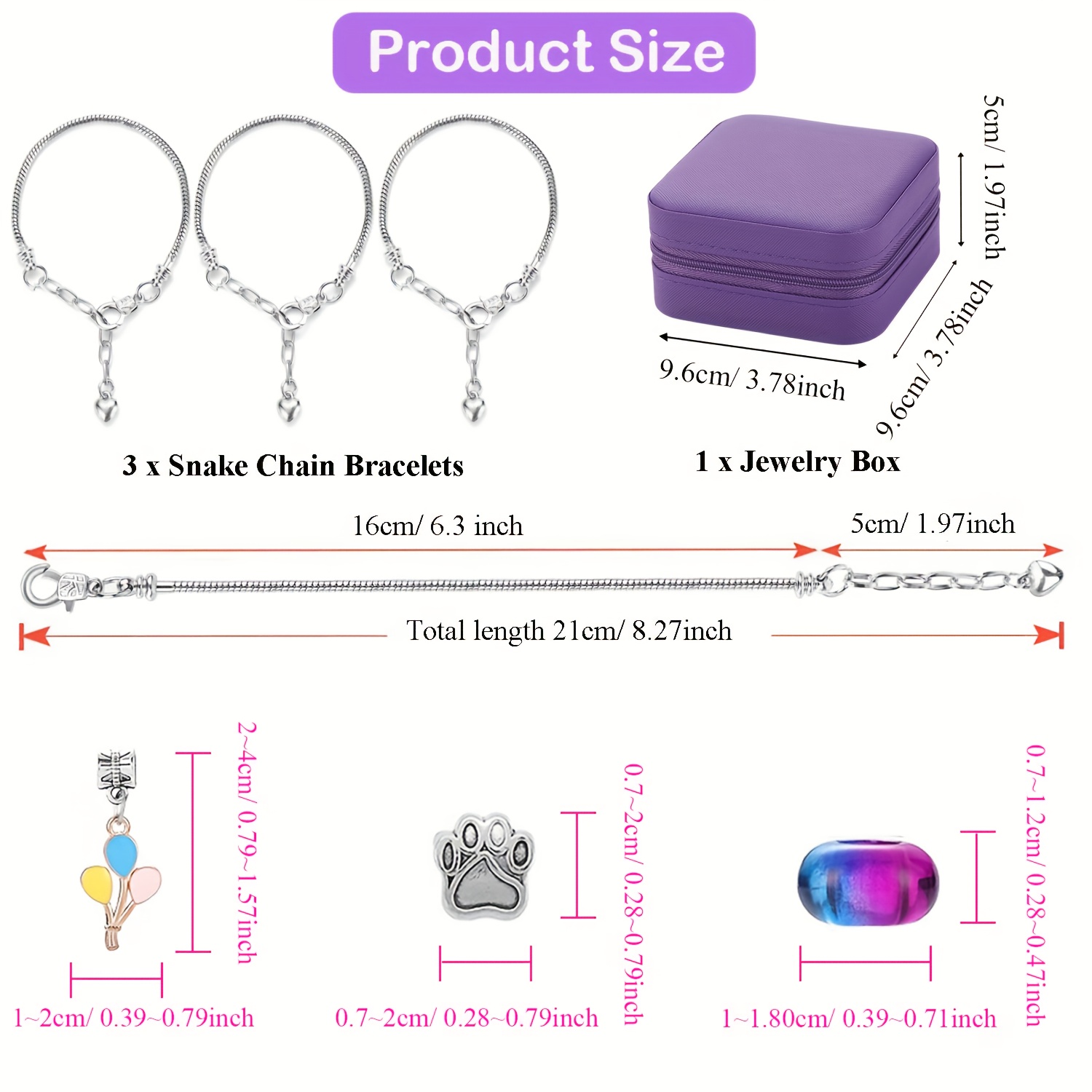 68Pcs Beading Kit with a Viole - огляд і ціна Jewelry Making At Home